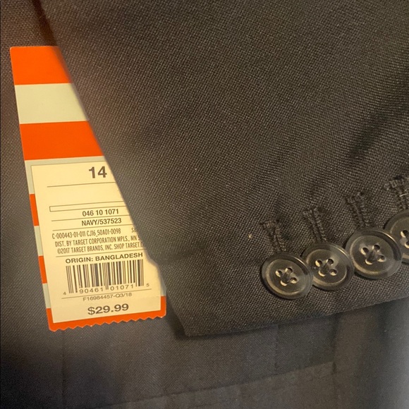 Cat & Jack Blue Tailored Blazer - Picture 2 of 2